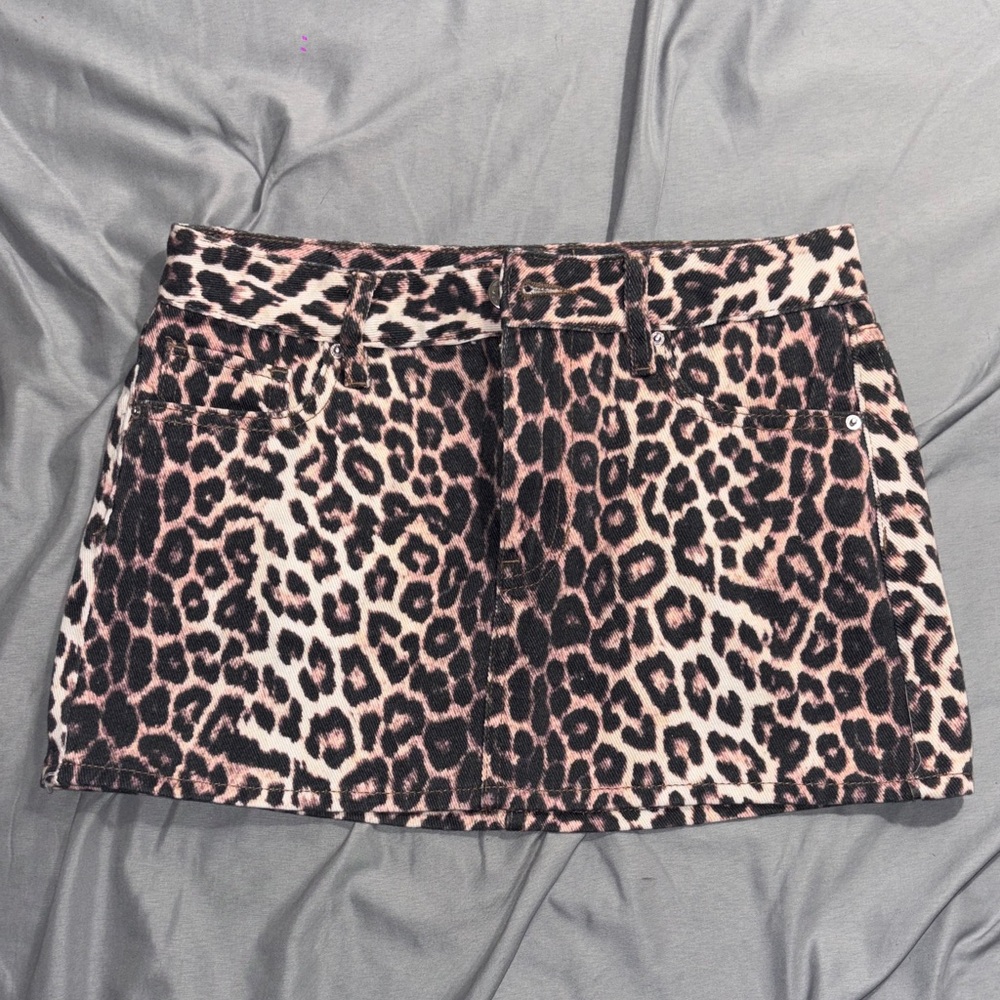 Pacsun Leopard Print Mini Skirt